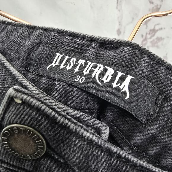 Black Denim Women's Shorts with Spider Embroidery - Picture 3 of 11